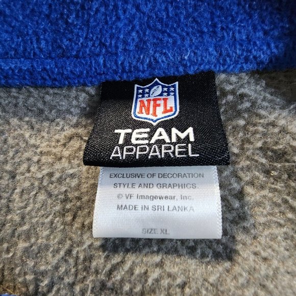 NFL Indianapolis Colts‎ Jacket Mens Size XL Blue Gray Fleece Full Zip - Picture 3 of 8